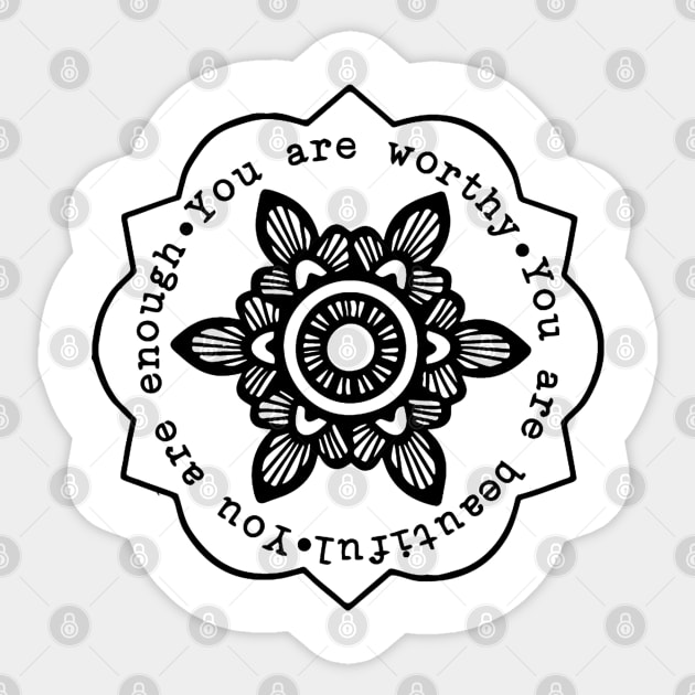 Inspirational Circle Sayings Sticker by lombokwetan